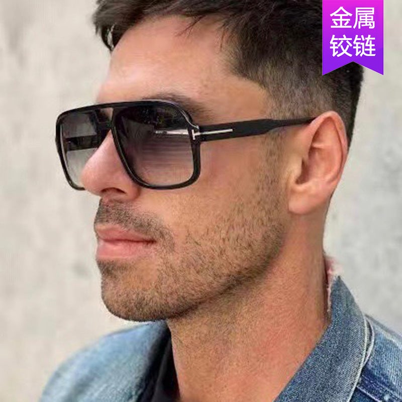 Pilot Retro Double Bridge Sunglasses High-End Sunglasses Anti-Uv Sunglasses Trend - Image 5